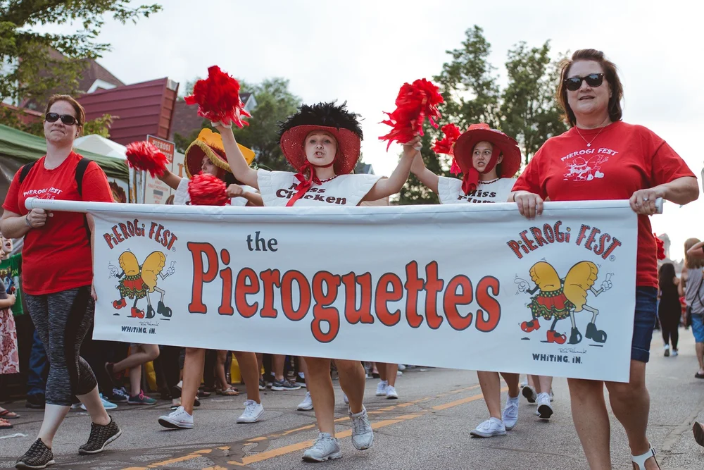 The Pieroguettes in the Polka Parade