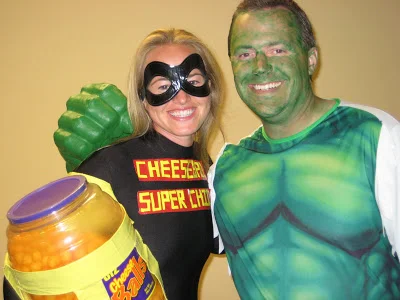 Cheese Balls Super Chick and The Hulk