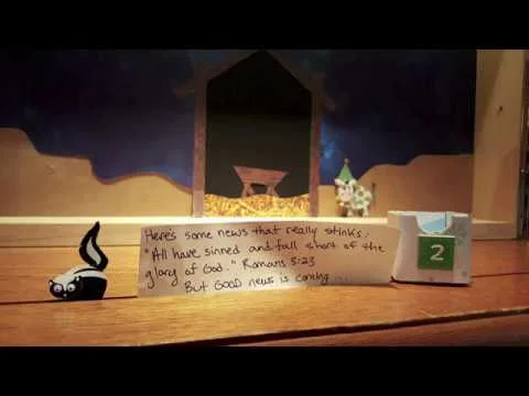 Advent Display Christmas Message