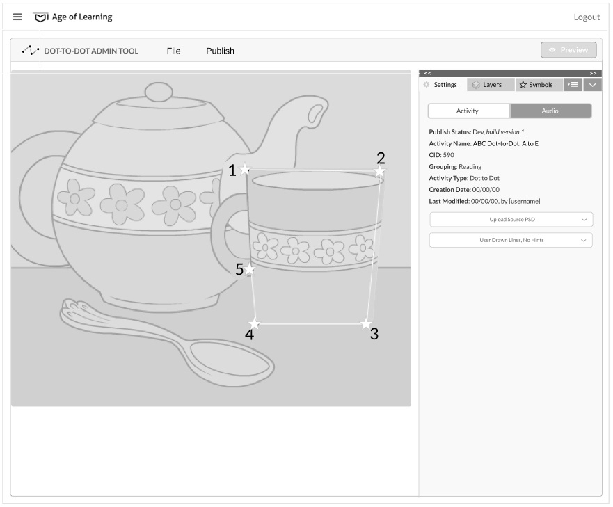 One of the challenges I solved in this particular tool was coordinating technical specs for the content design team and how this tool would consume a layered photoshop file with meta-data.