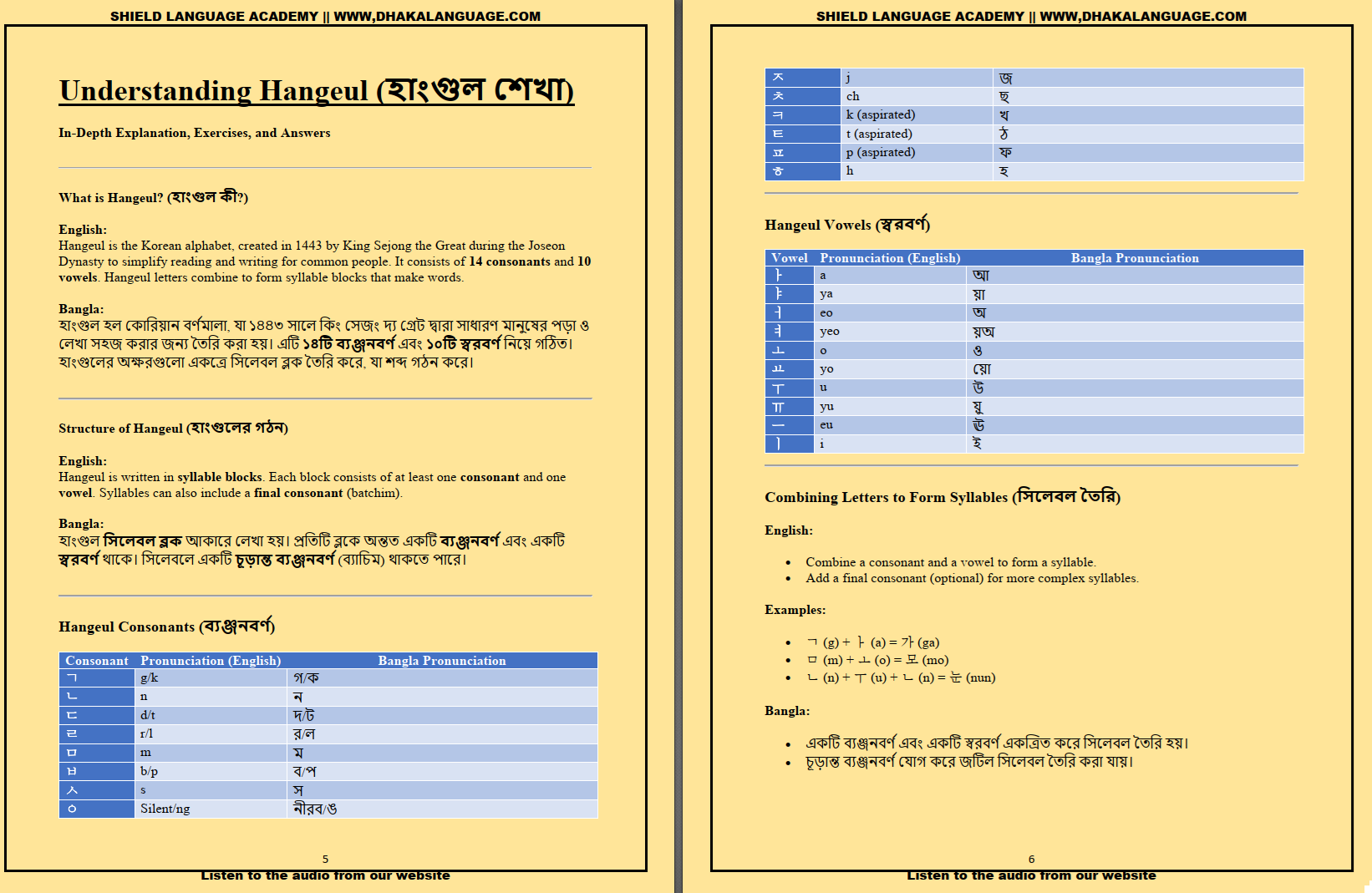 Korean EPS TOPIK book chapter 1 sample page
