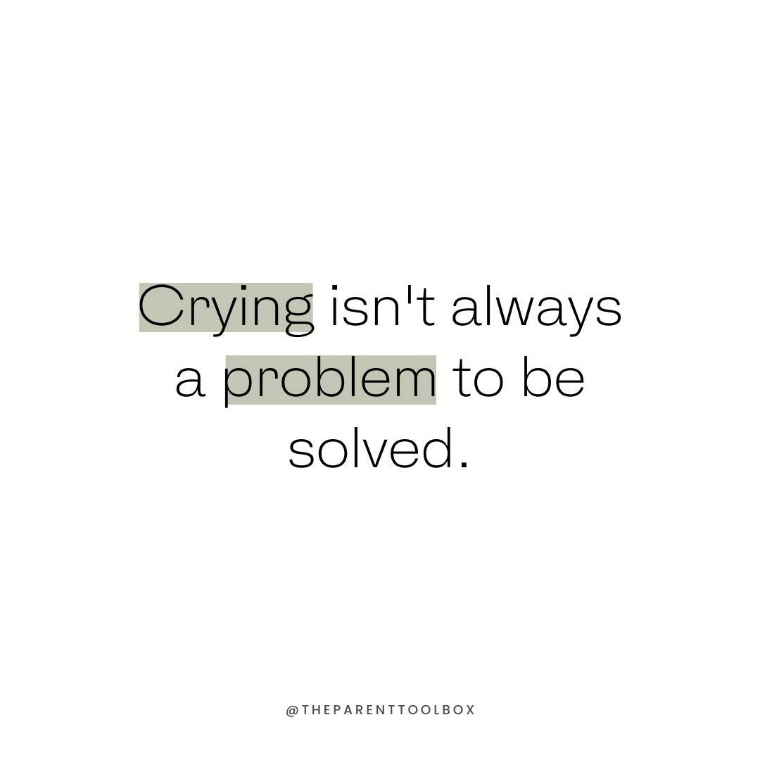 One night when I was trying to comfort my daughter, I saw tears rolling down her cheeks. When I asked her what was wrong, she said, &quot;Sometimes when I'm sad, I just feel like crying.&quot;

Ditto girl! 🙋&zwj;♀️ 

And while I don't like seeing he