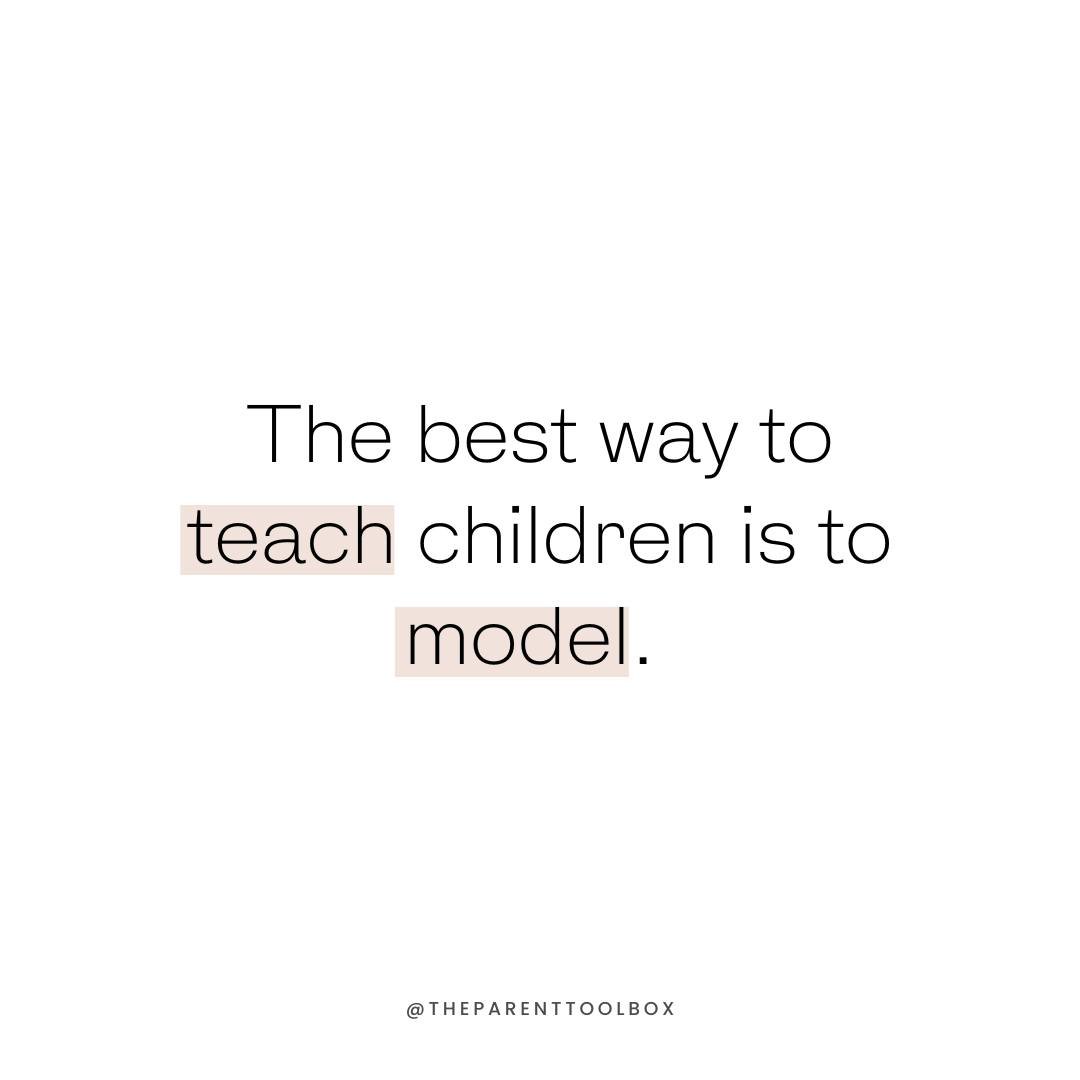 Our kids see, our kids do. 👀 

When I teach my C.A.L.M. approach to confident parenting, the M stands for Mindful Modeling. We can talk until we are blue in the face, but we all know that our kids don't always listen. 👂 But what they see, they mimi