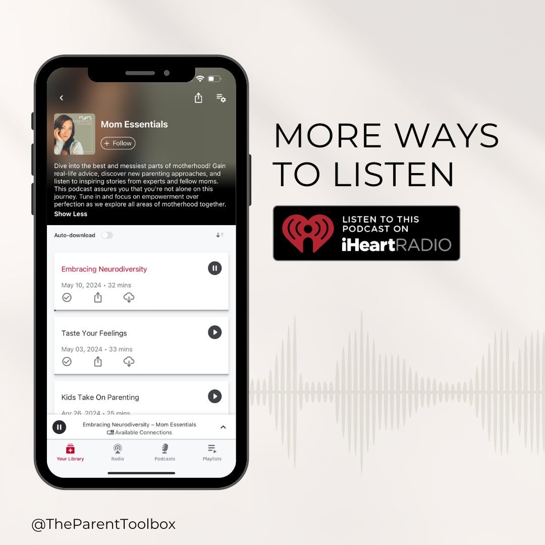 There are even more ways to tune in each week. 😏 

🎧 Search for &quot;Mom Essentials&quot; on @iheartradio!