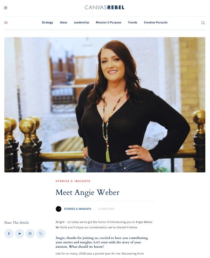 A big thank you to @canvasrebel for featuring me and allowing me to share the mission behind The Parent Toolbox! &hearts;️ 

Read it here: https://canvasrebel.com/meet-angie-weber/

#parentcoach #parentinghelp #canvasrebel