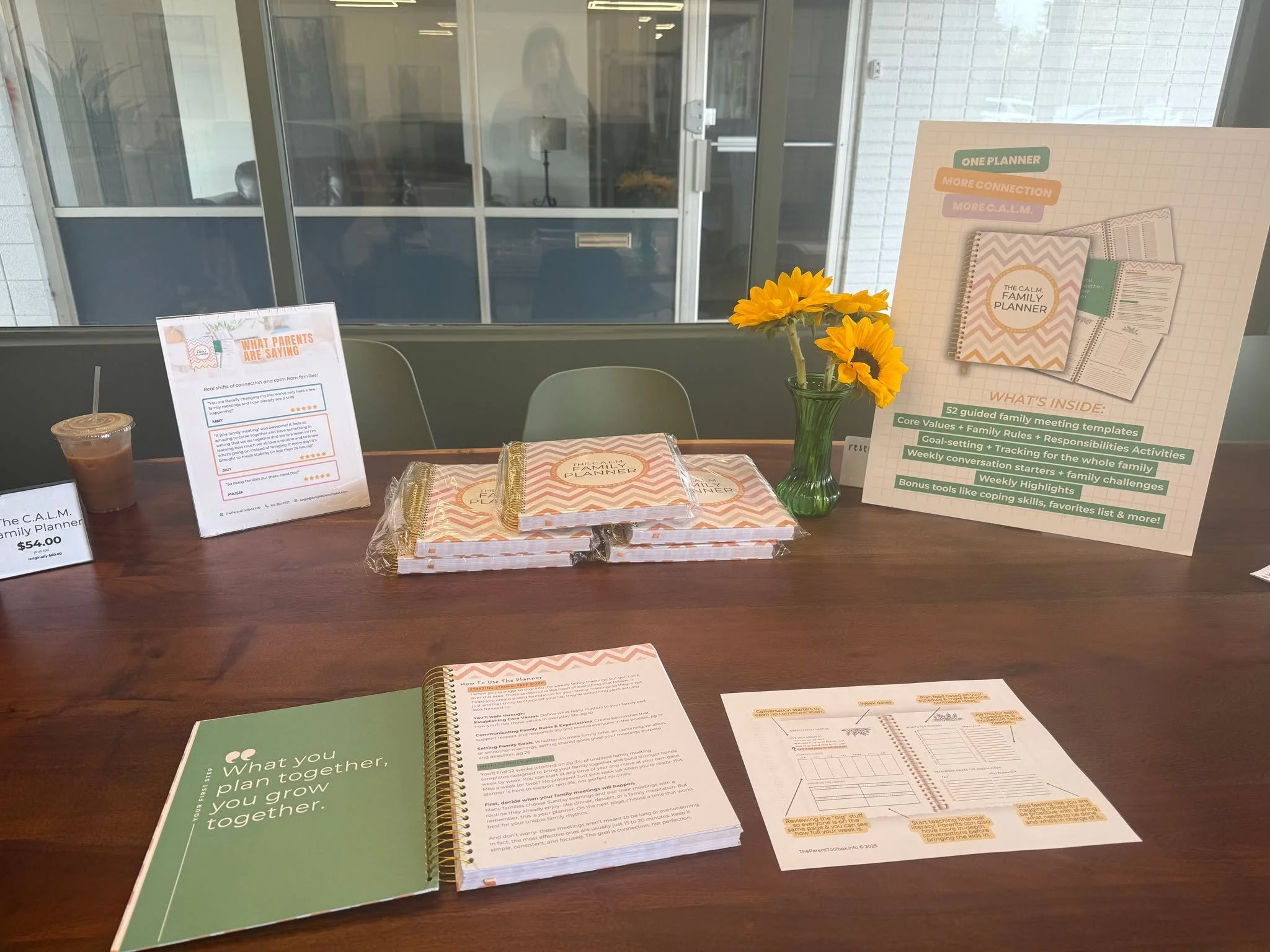 A big thank you to @storytellercafemn for having me this past weekend so I could bring The C.A.L.M. Family Planner in and do some fun activities with your youngest customers! 🙃