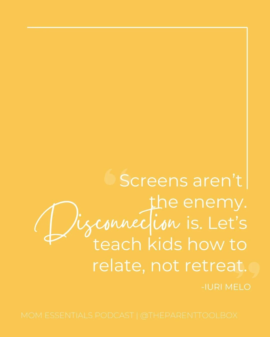 Truth: screens are not going anywhere. 

Instead of fighting technology, let&rsquo;s focus on fostering deeper connection.

🎧 Listen to Build Trust With Your Teen with @iuritmelo on Ep 156. Go to the bio to find out how to access the episode! 

#Par