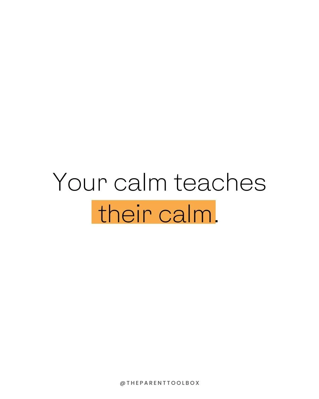 Good news, parents! 📢 You don&rsquo;t have to have all the answers.

You just have to be the safe space they can land in.

Kids learn how to manage their emotions by watching how we manage ours. It starts with one deep breath, one grounded moment at