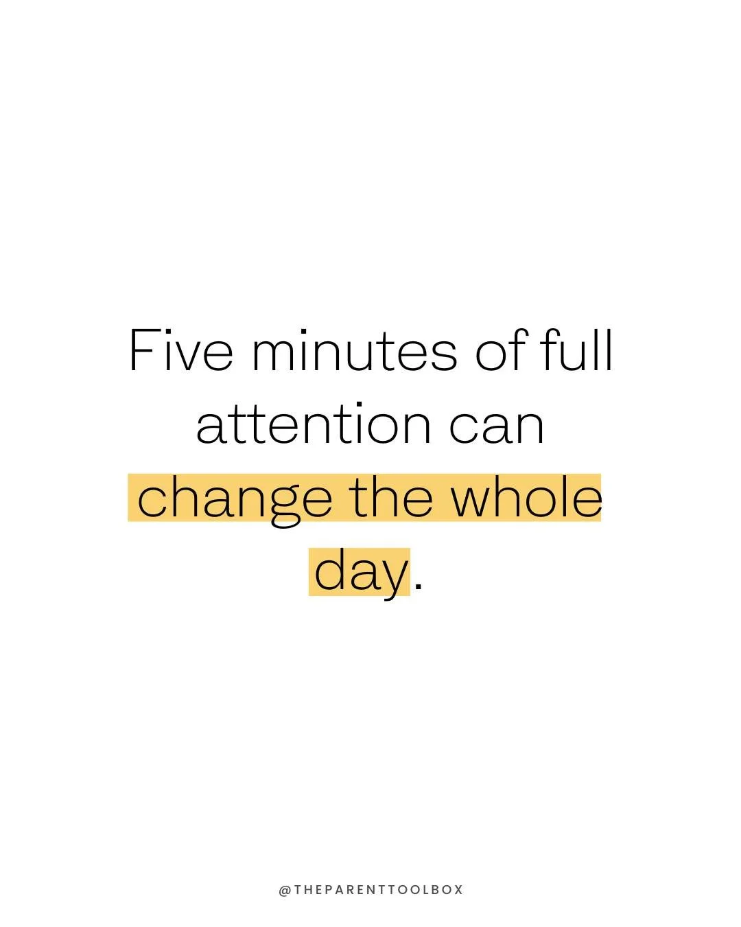 You don&rsquo;t need an hour.
You don&rsquo;t need a perfect activity.
Just five minutes of true connection- no distractions, no correcting, no multitasking.
Kids feel loved when they feel seen.

Start there. It&rsquo;s enough!