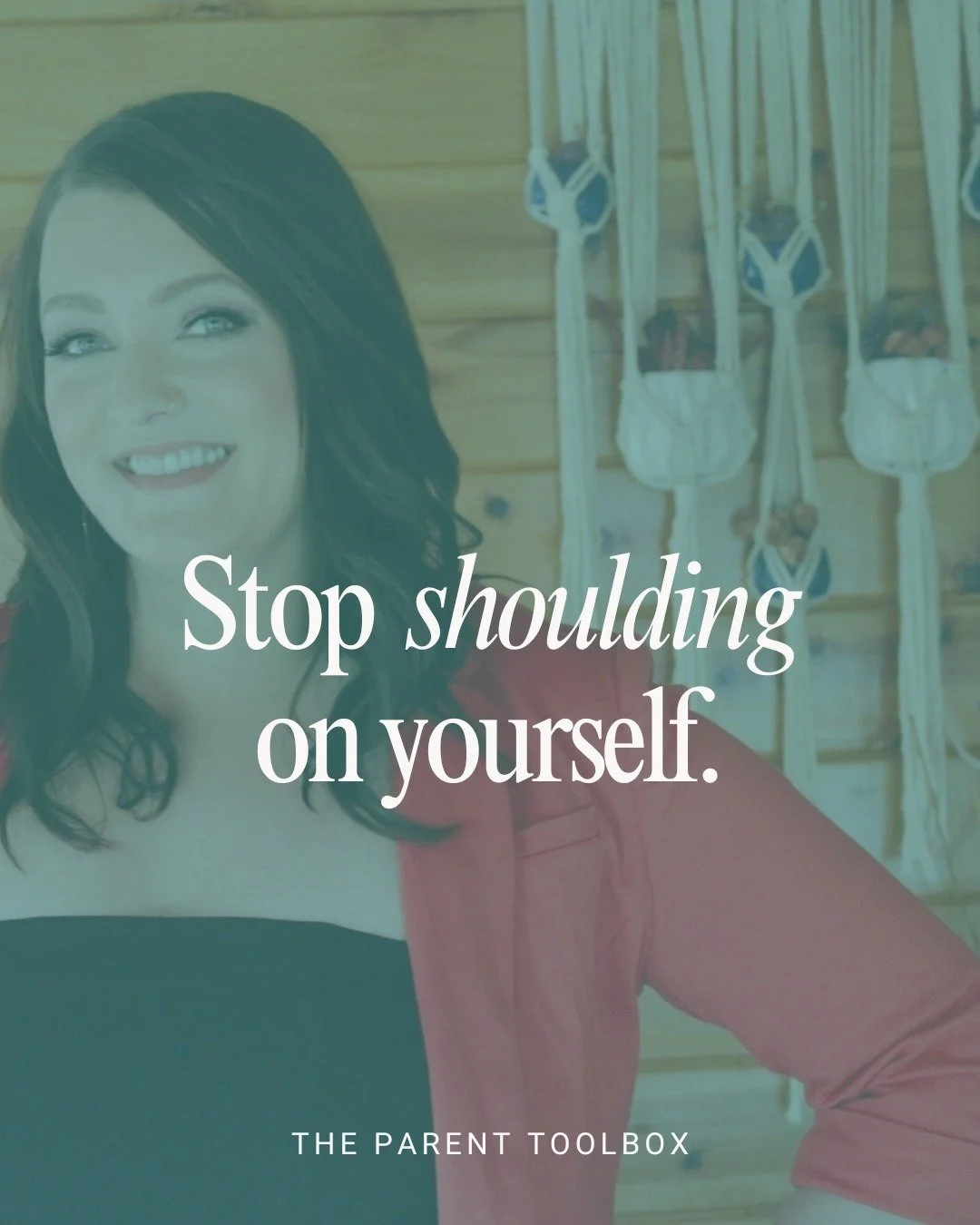 Parents, stop shoulding on yourself!

🛑 Stop telling yourself you &quot;should&quot; know how to deal with everything parenting throws at you.
🛑 Stop feeling guilty and thinking you &quot;should&quot; be able to handle this on your own.
🛑 Stop bel