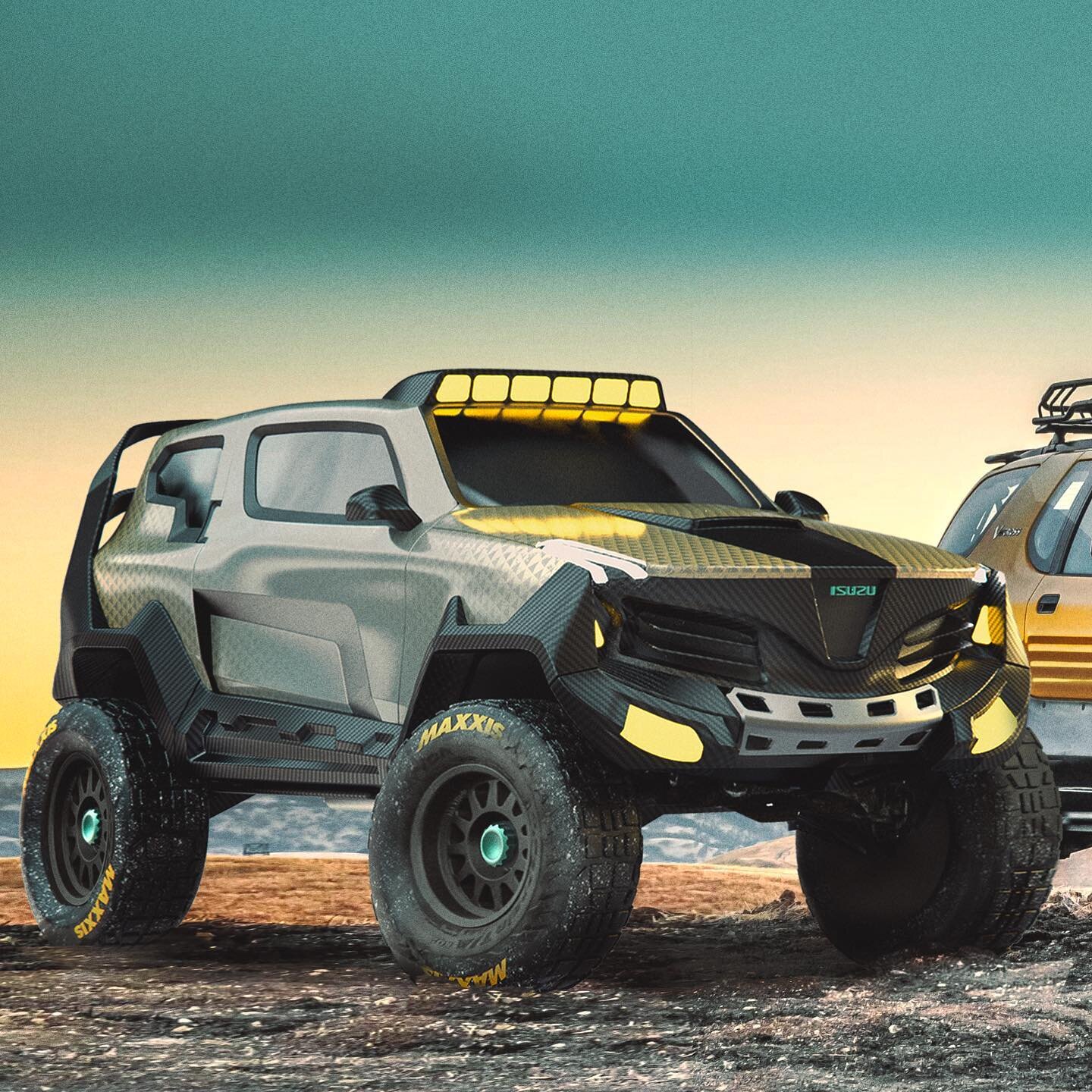 Isuzu XVX Dakar - a concept homage to the legendary Vehicross. 
&bull;
Modeled in @adskfusion360. Rendered in KeyShot. Shopped in Photo.
&bull;
#sandrodesigned
#vehicross
#isuzuvehicross
#jdmsuv
#jdm
#lifted
#offroadlife
#offroad
#4x4life
#carsketch
