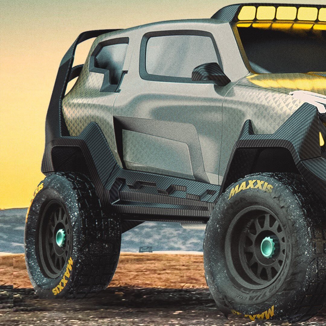 Here&rsquo;s a swipeable version of the &lsquo;dream collab&rsquo; shot with @moonrover3000 &rsquo;s drool-worthy build and my XVX Dakar concept. 
&bull;
Modeled in @adskfusion360. Rendered in KeyShot. Shopped in Photo.
&bull;
#sandrodesigned
#vehicr