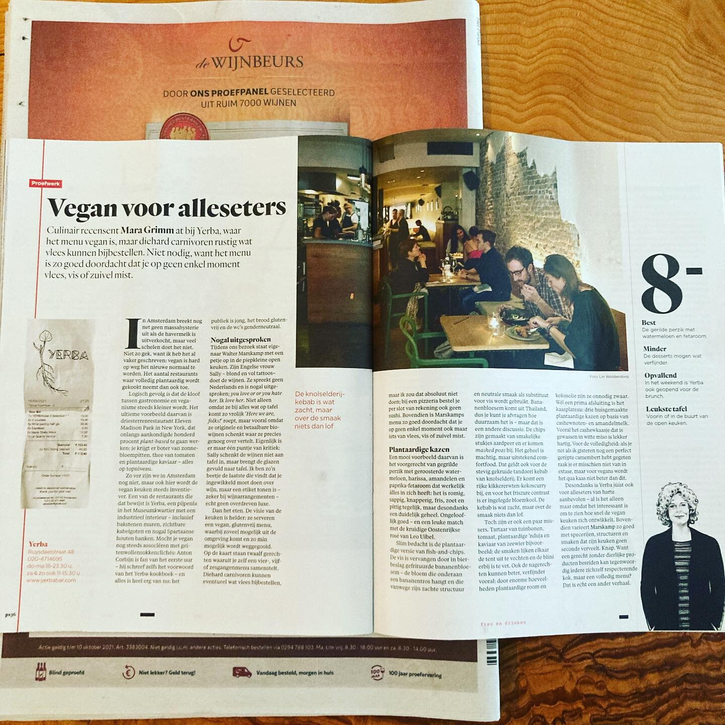 Congrats to @yerbarestaurant for getting a brilliant review in the @hetparool @pshetparool our amazing partners, Chef and Somm couple  @wklinky @wandering.sal83 are doing an outstanding job at pushing the needle in educating our customers and reviewe