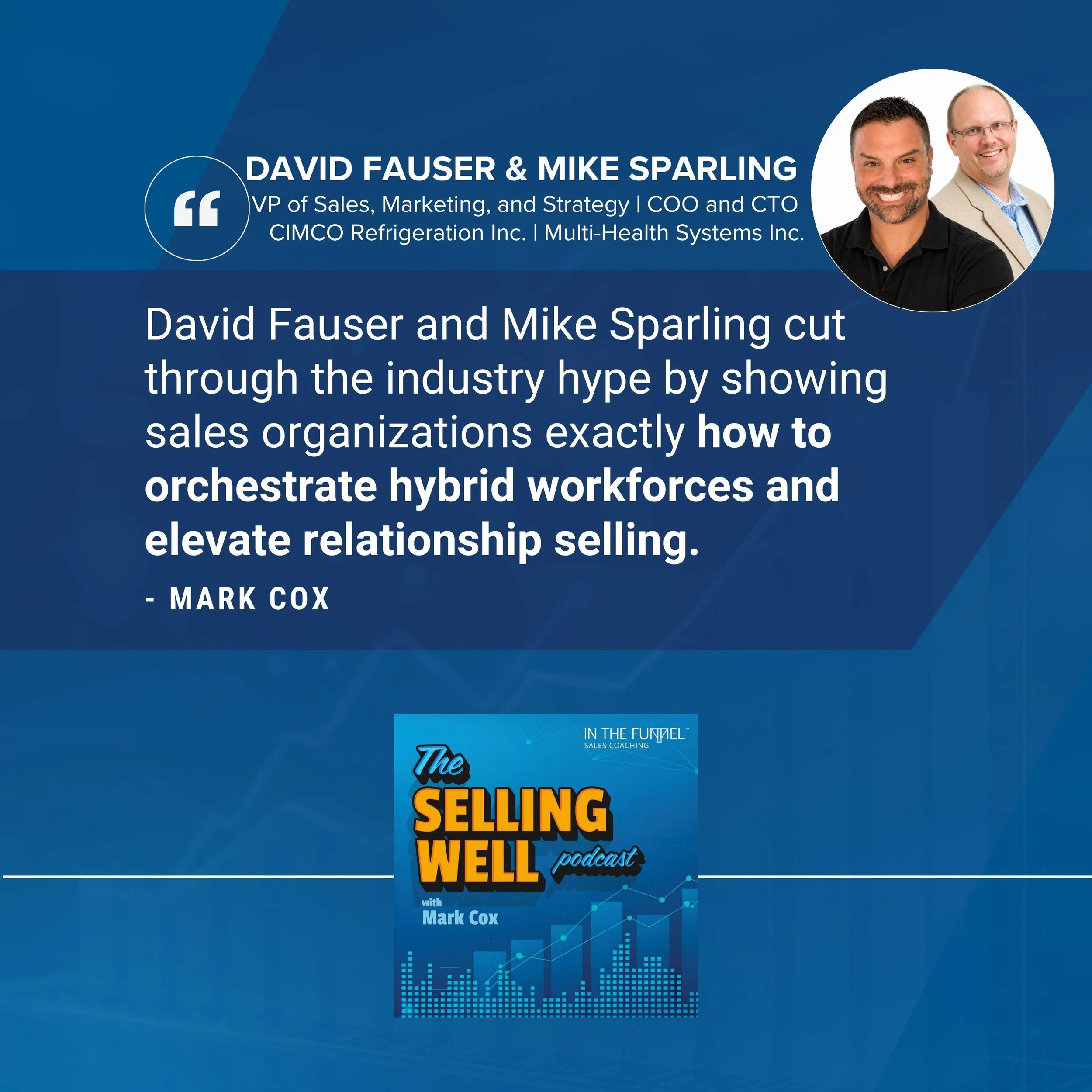 The Selling Well Podcast | David Fauser & Mike Sparling | AI In Professional Sales