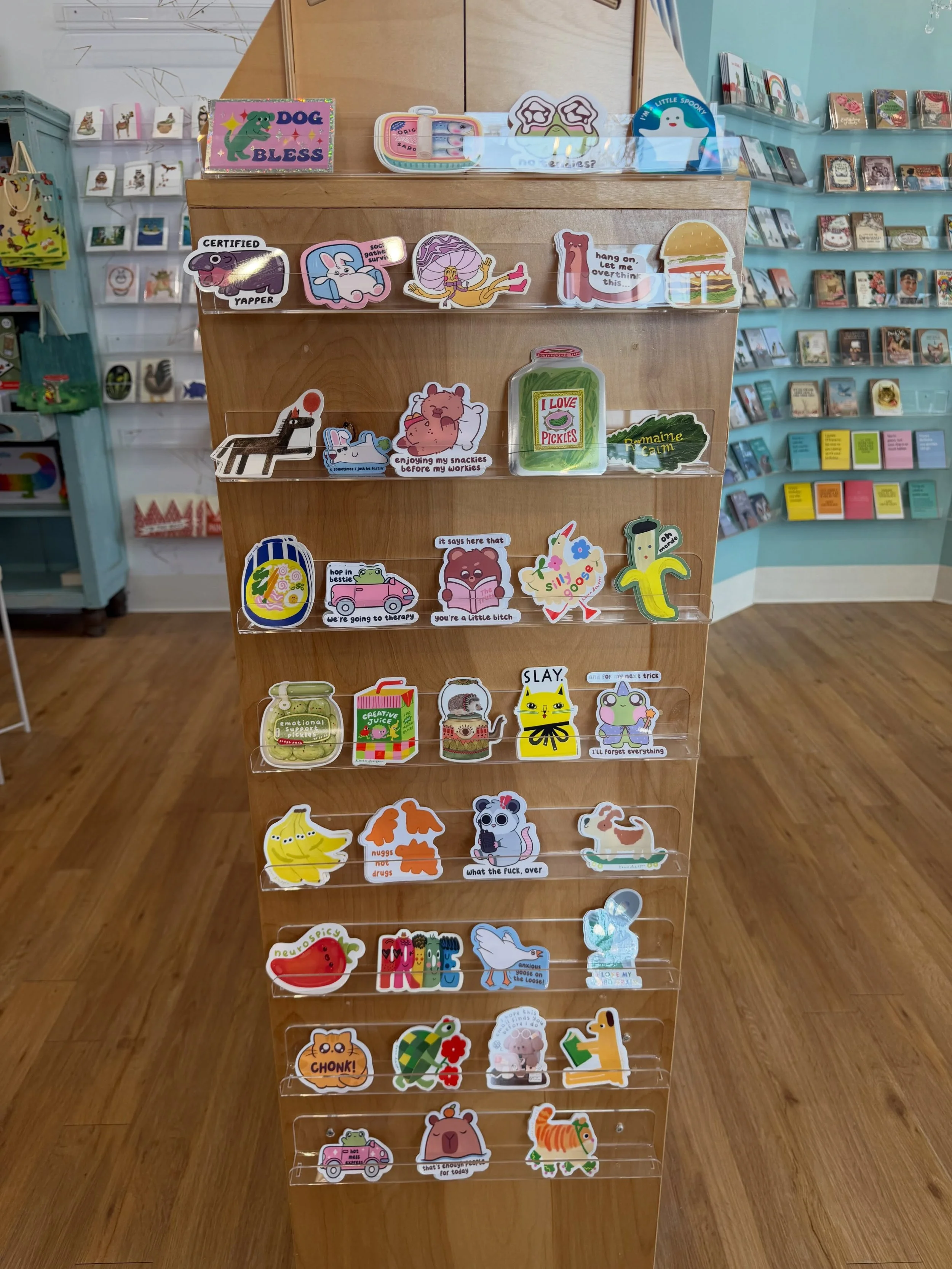 Anyone like stickers as much as we do?! We&rsquo;re fully stocked with a fresh new collection of stickers!! Come check &lsquo;em out! ✨Open 10-6 today✨ #uptowngrandrapids #eastgrandrapids #grandrapidsmichigan #shoplocal #eastowngr
