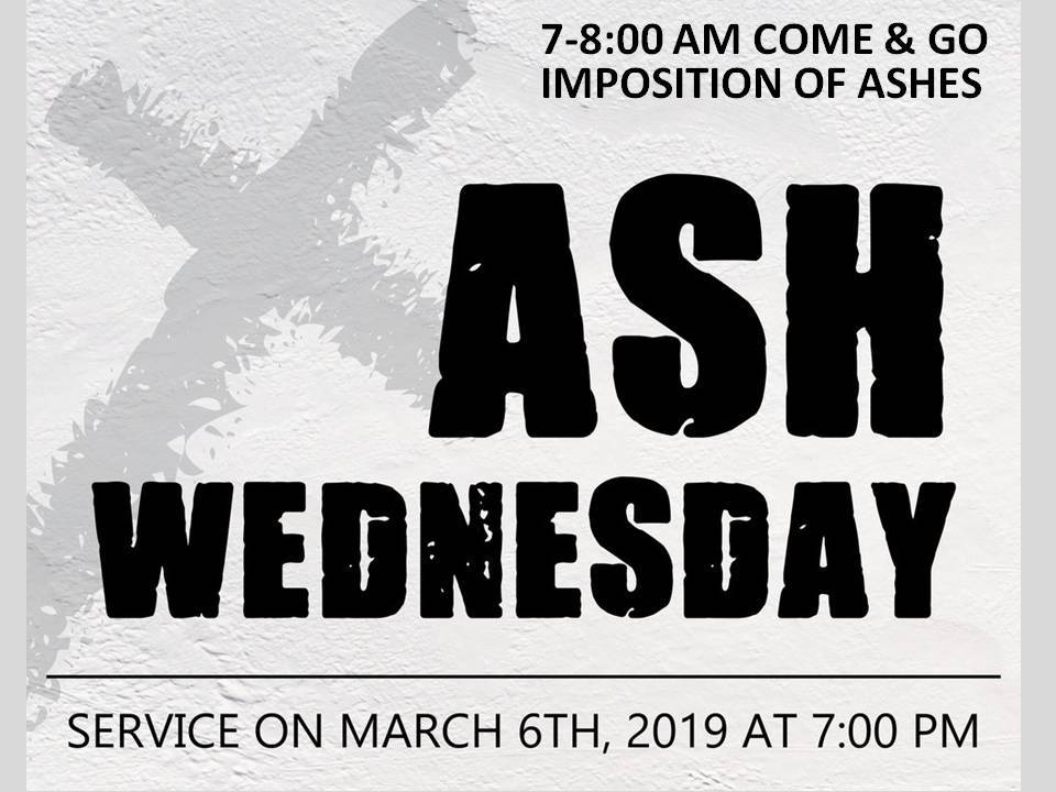 Ash Wednesday Worship