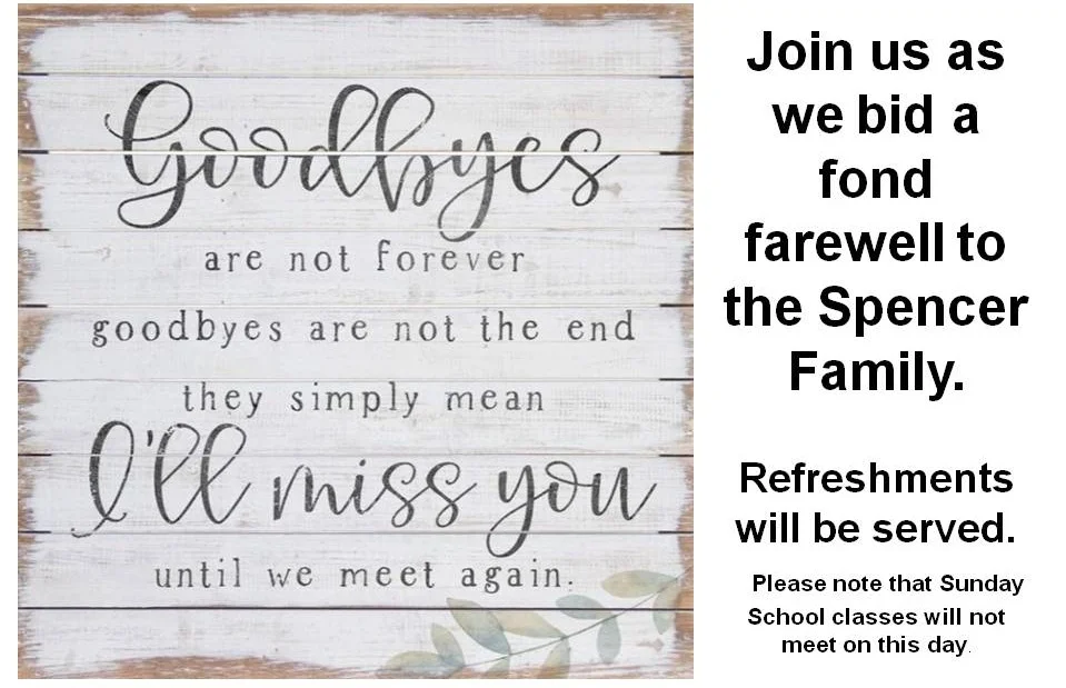 Farewell Spencer Family