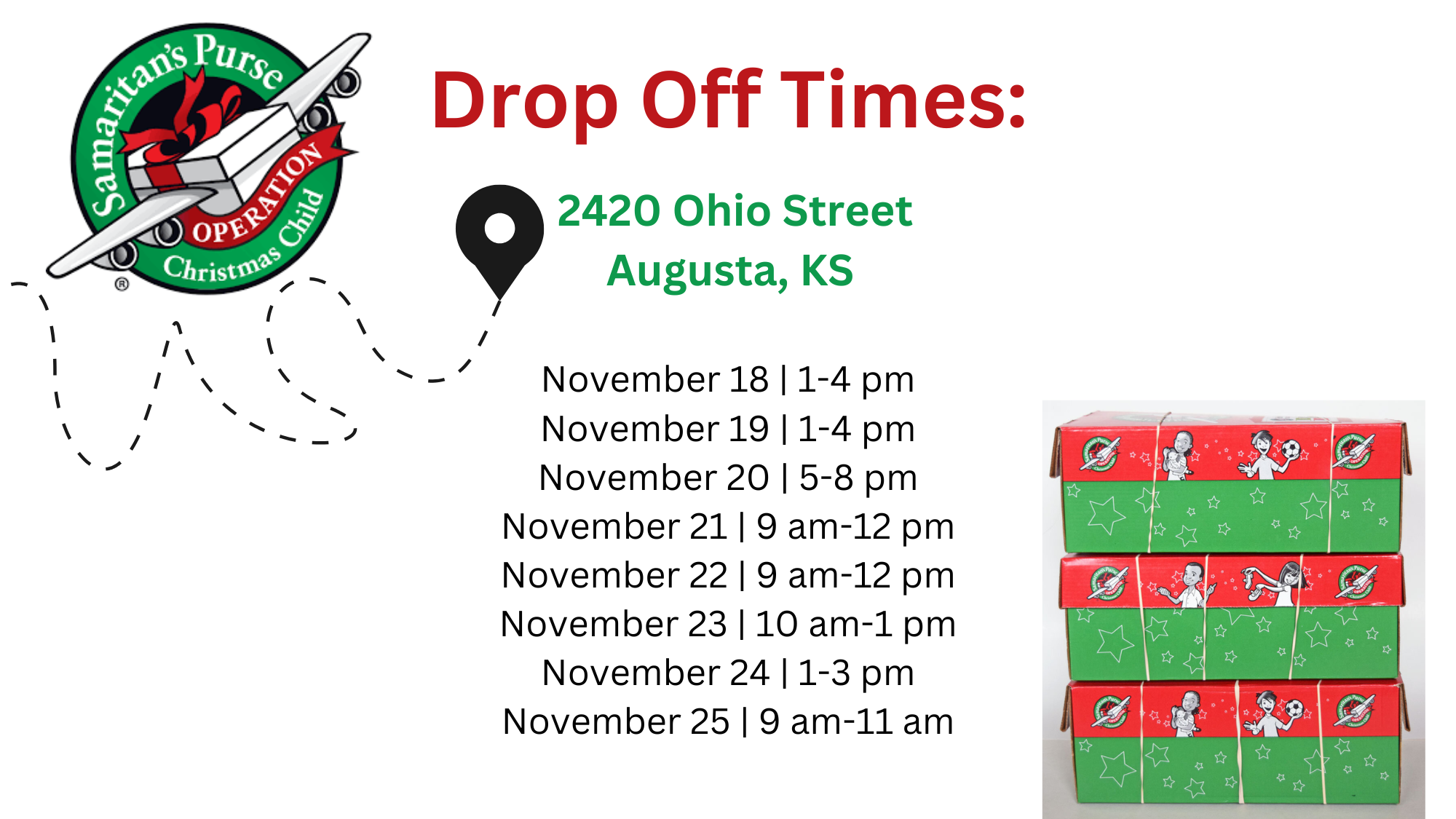 Operation Christmas Child Drop Off