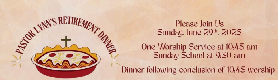 Pastor Lynn's Retirement Lunch