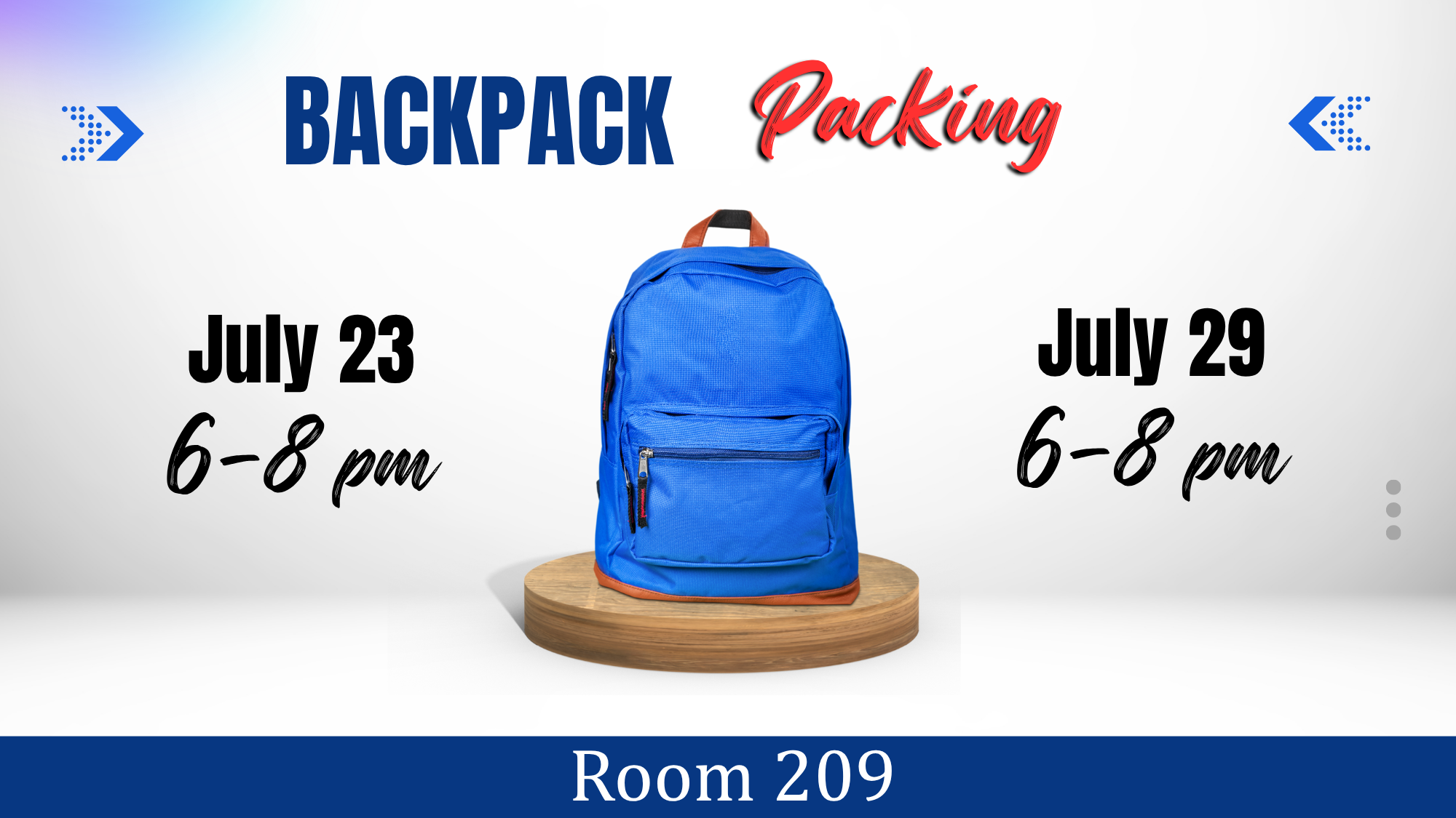 Backpack Packing
