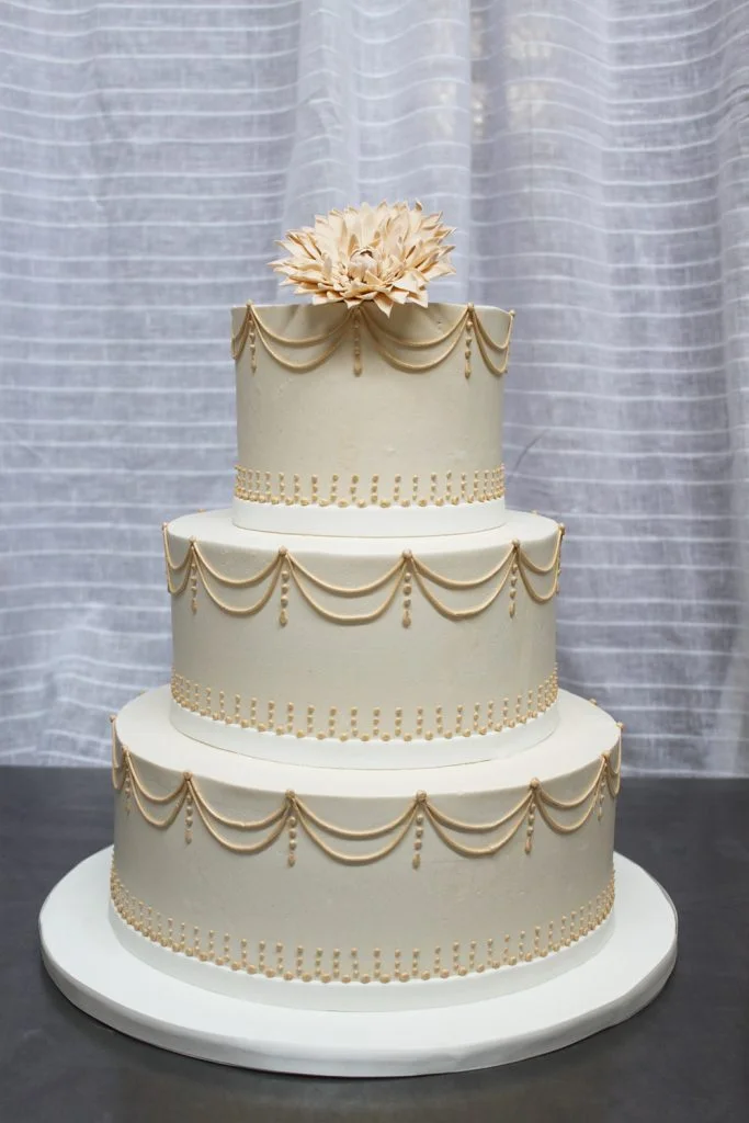 Vintage Swag Wedding Cake