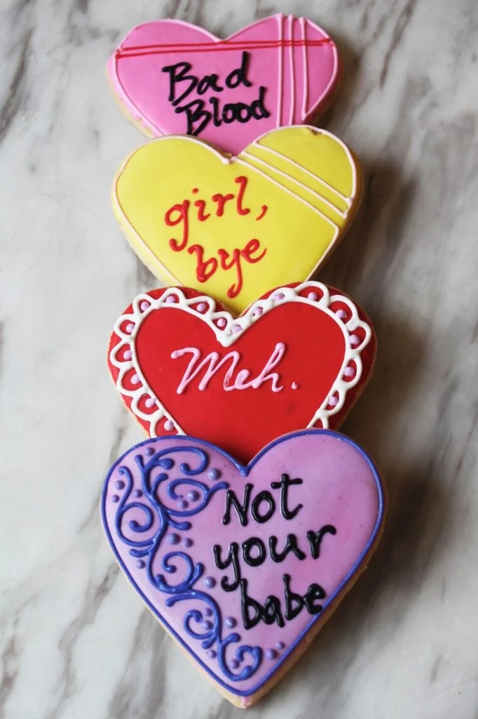 Anti-Valentines Heart Cookie
