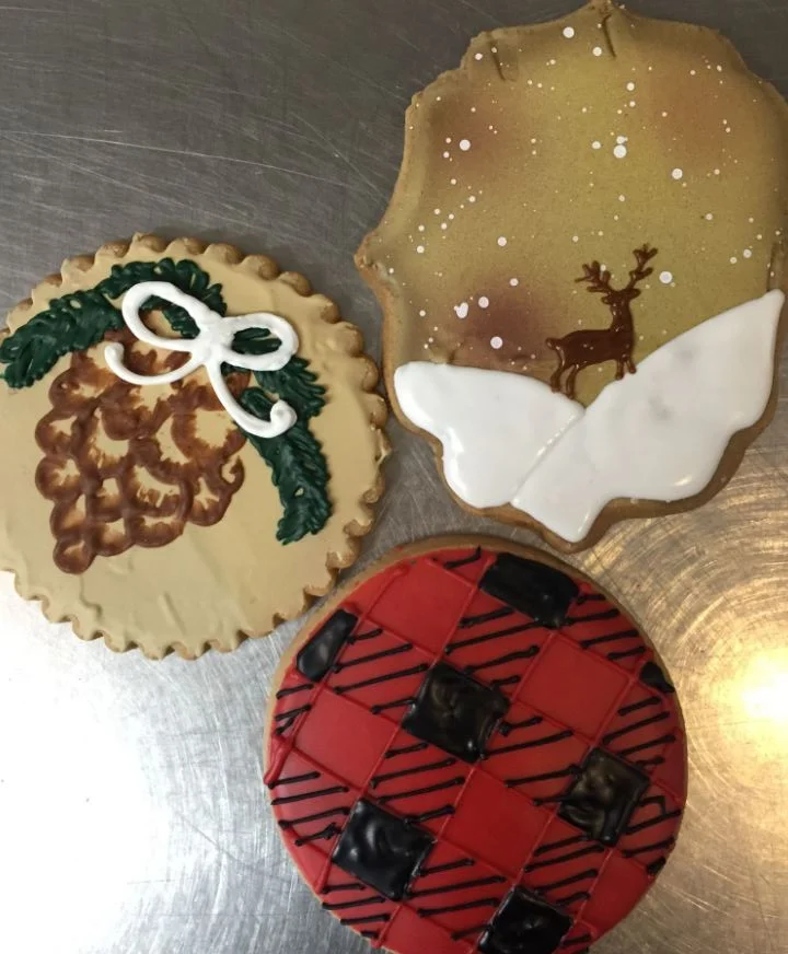 Plaid Christmas Cookie