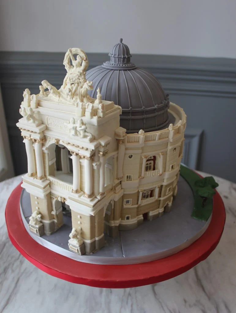 Intricate 3D Building Cake