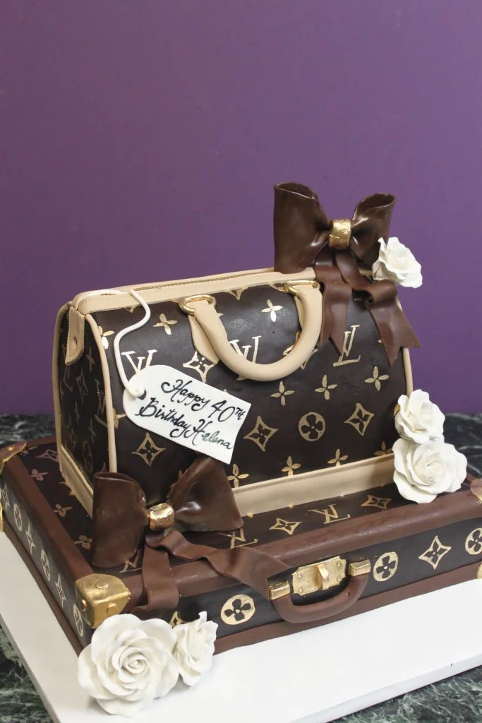 Designer Handbag & Suitcase Cake