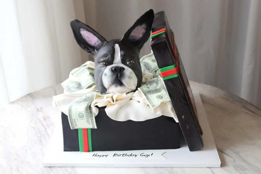 Money Dog Cake