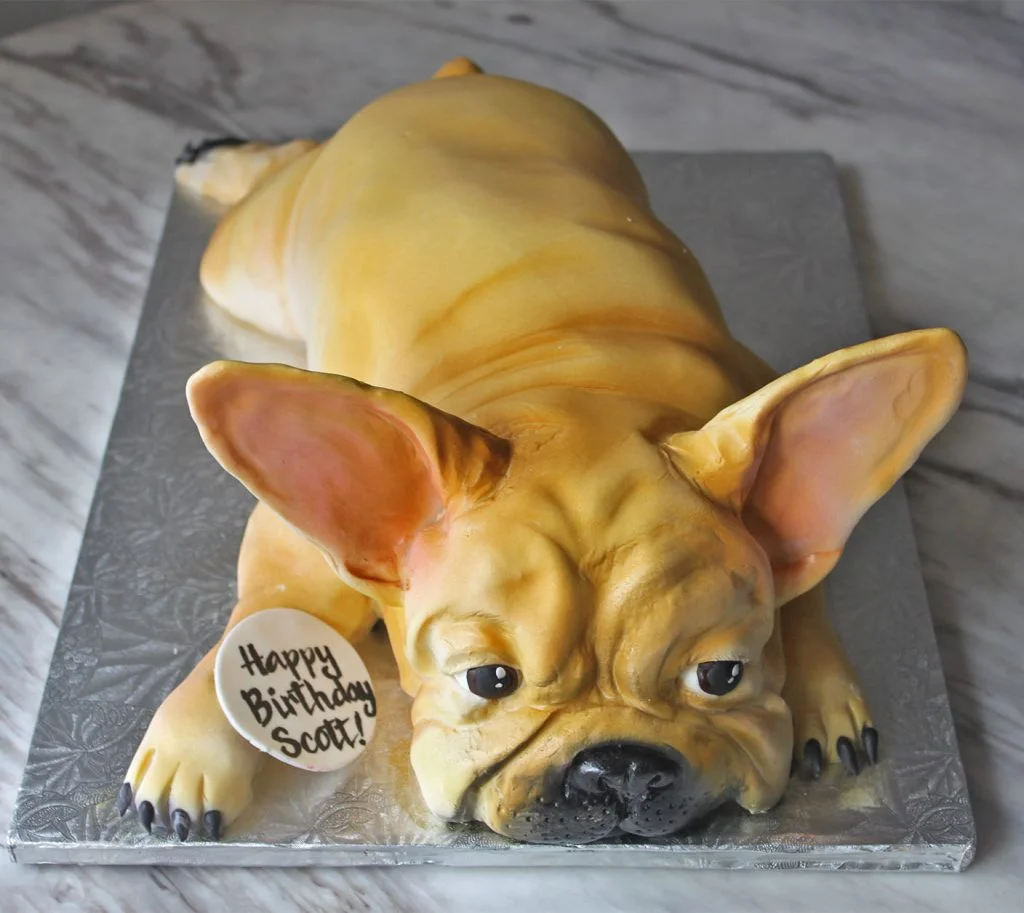 French Bulldog Cake