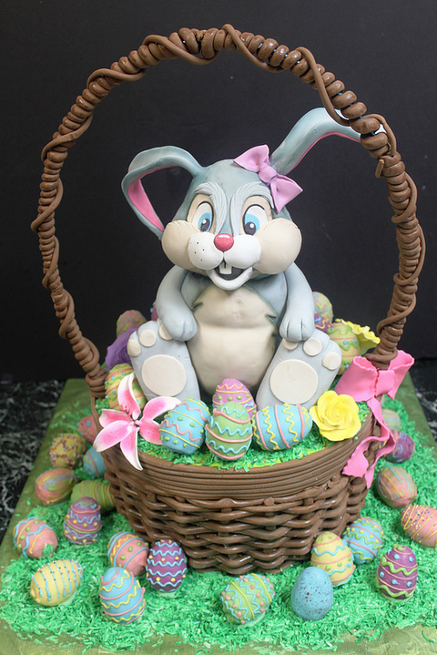Easter Basket Bunny Cake