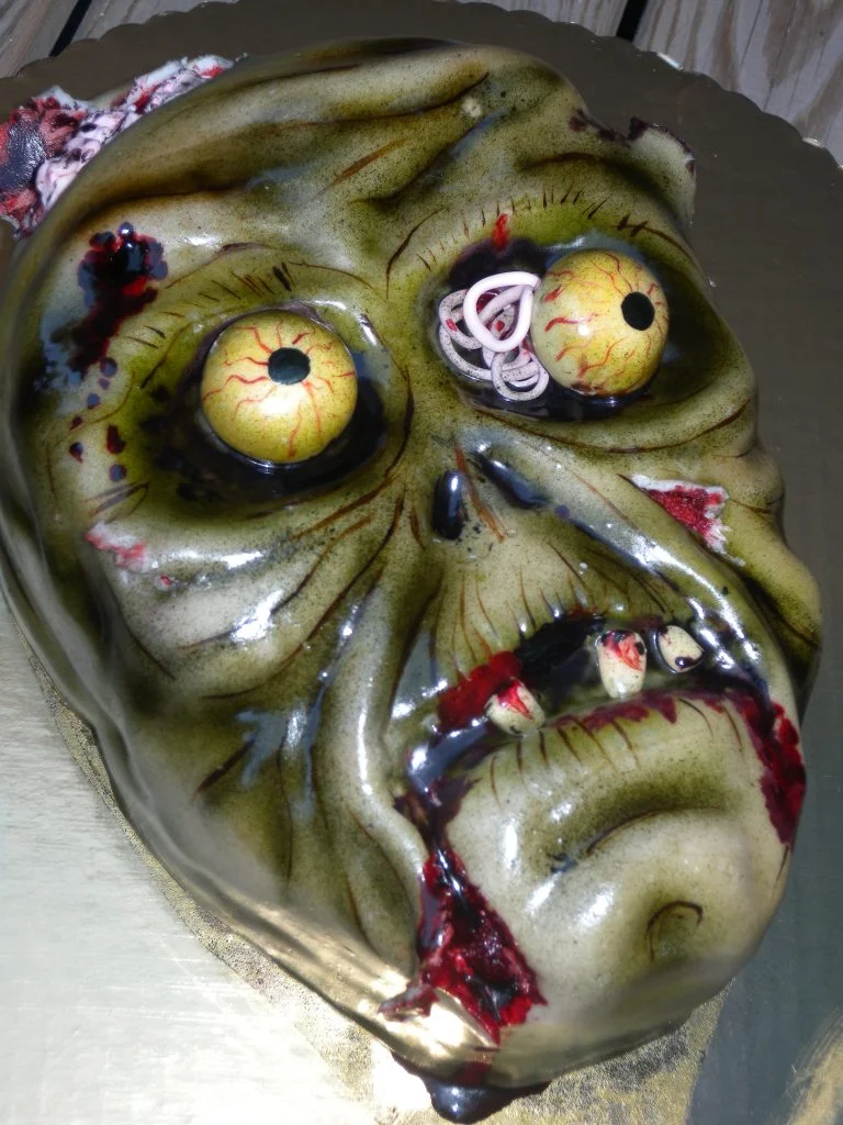 Halloween Face Cake