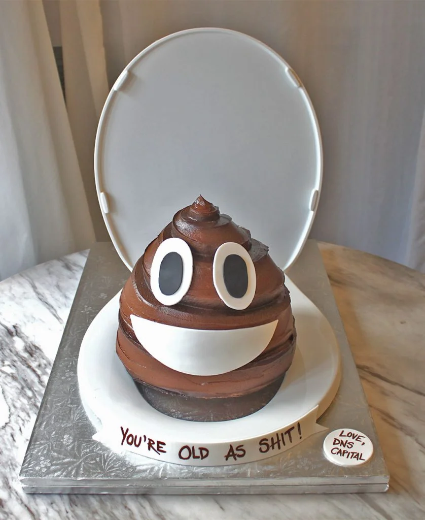 Poop Emoji Cake