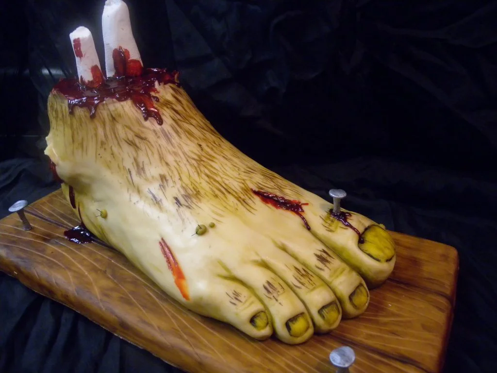 Spooky Foot Cake