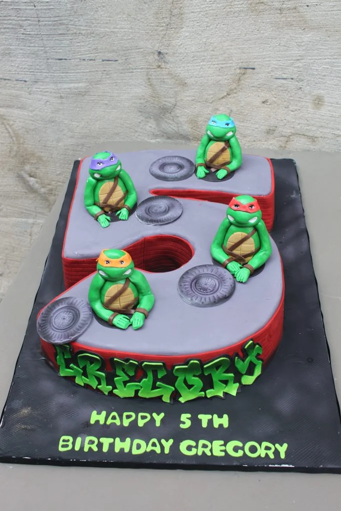 Ninja Turtles 5 Cake