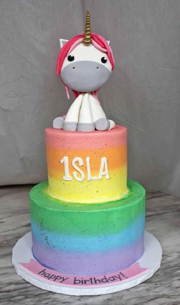Rainbow Unicorn Cake