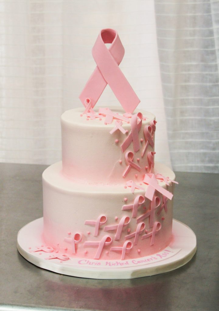 Breast Cancer Ribbon Cake