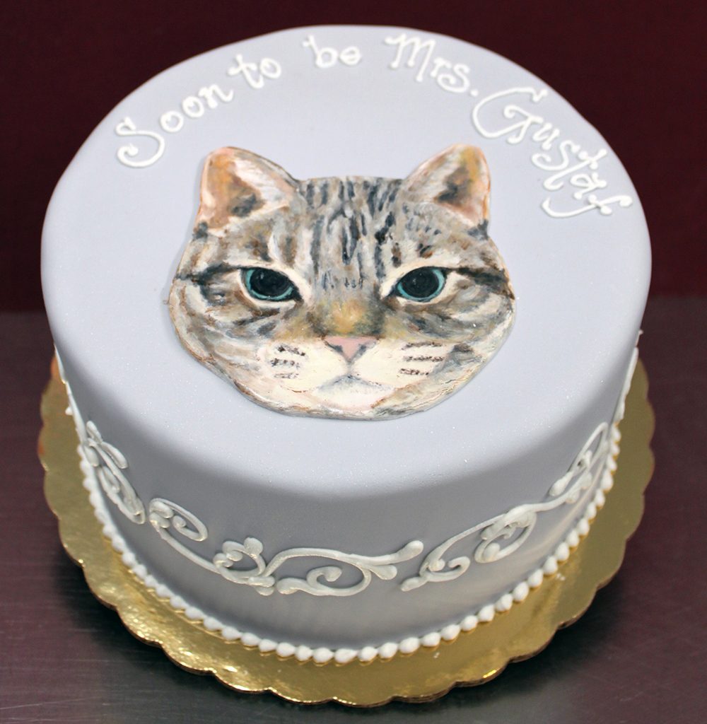 Periwinkle Cat Cake