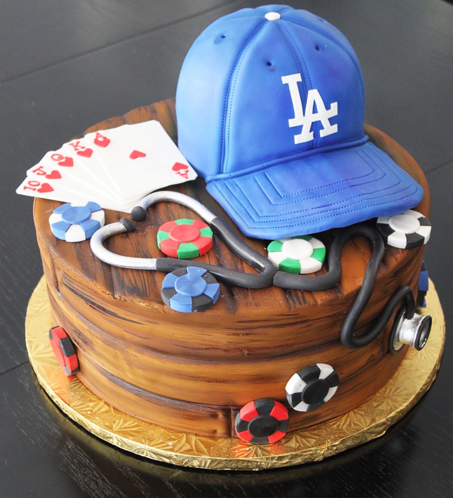 Poker & Sports Groom's Cake