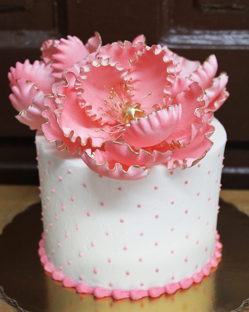 Big Flowers Little Cake