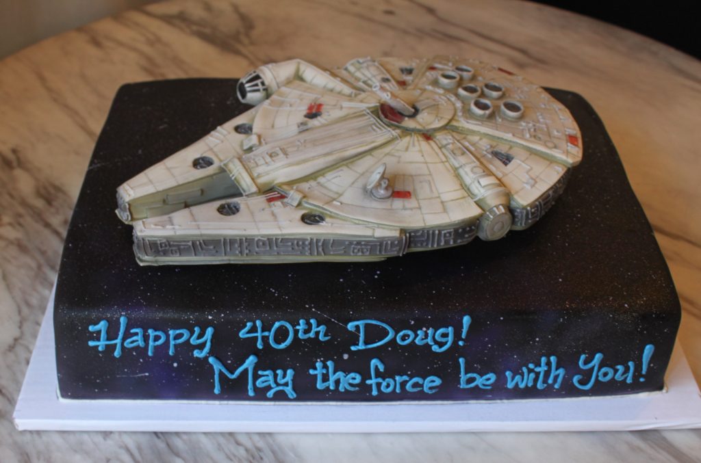 Millennium Falcon Sheet Cake