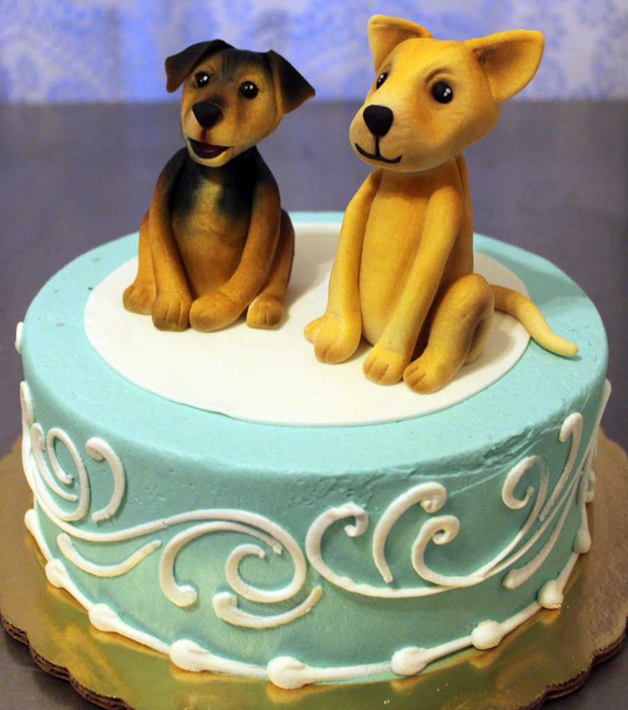 Two Puppies Cake