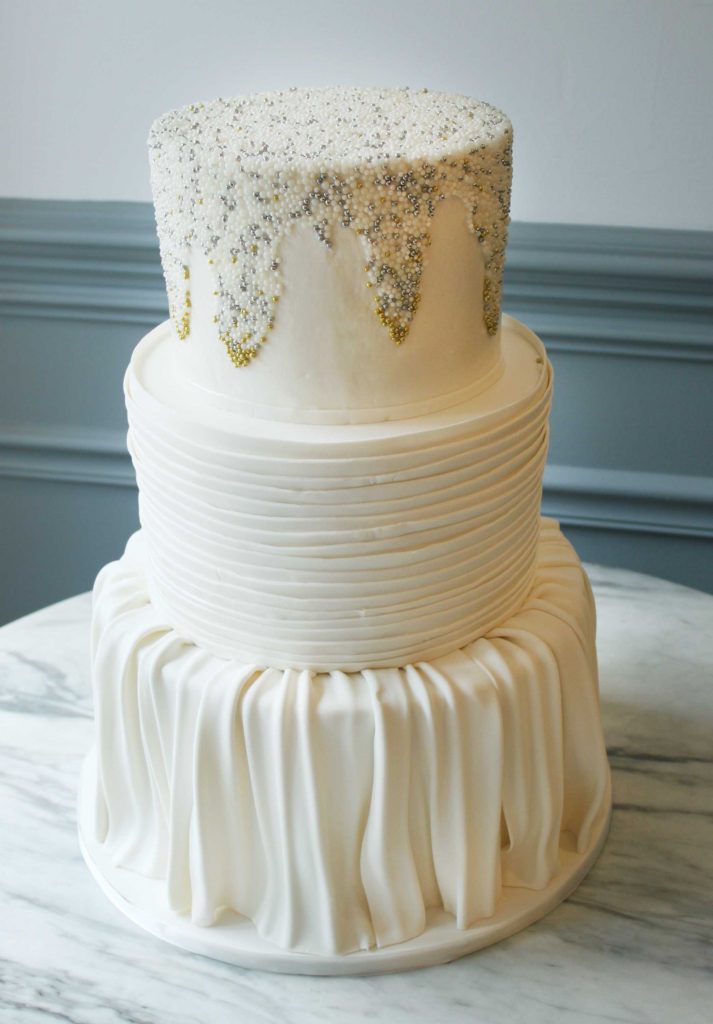 White Textured Cake