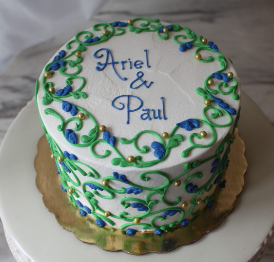 Blue and Green Scrollwork