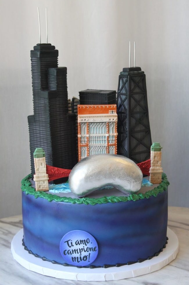 Chicago Buildings Cake