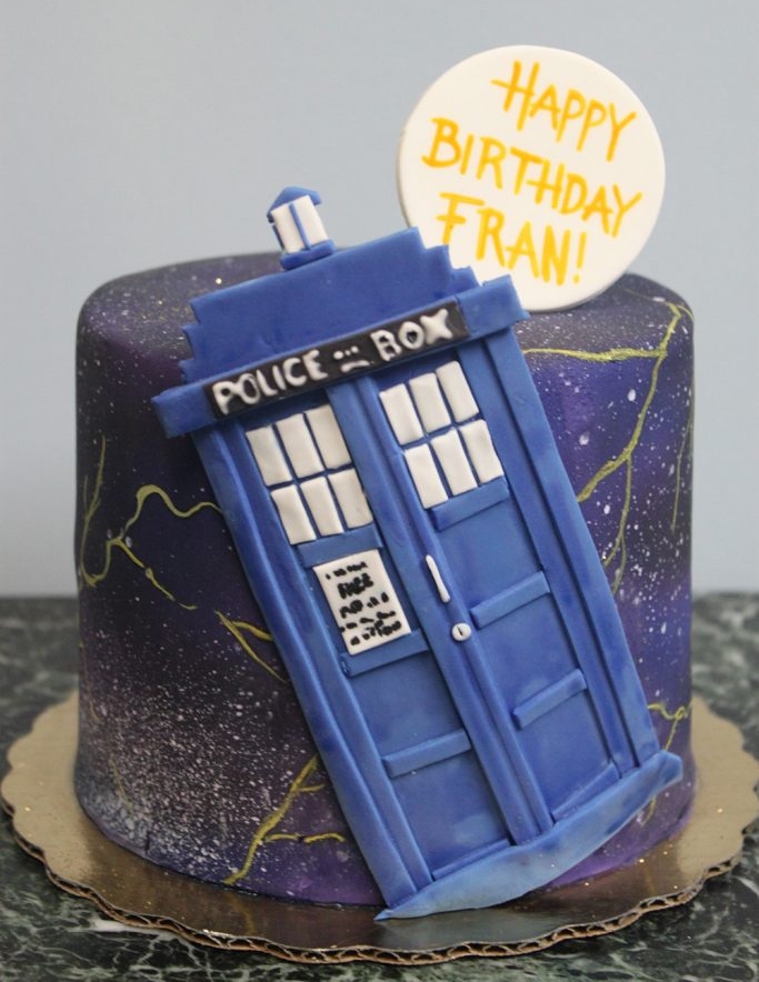 Dr. Who Tardis Cake