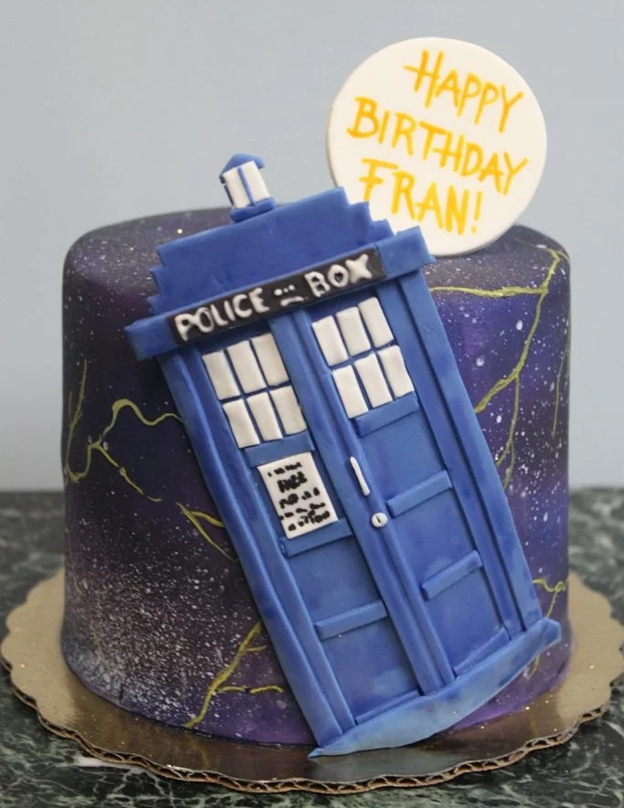 Dr. Who Tardis Cake