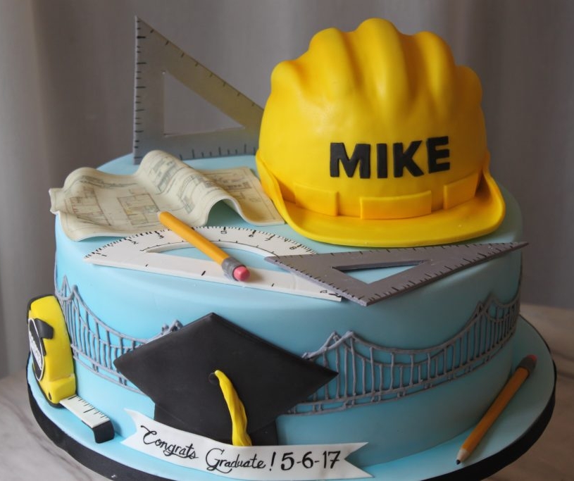 Architecture Graduation Cake