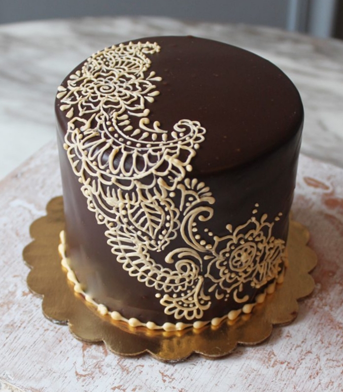 Henna Ganache Cake